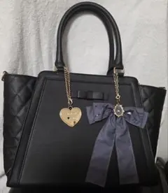 しまむら×サンリオ×青木美沙子 2wayバッグ 黒 ブラック クロミちゃん