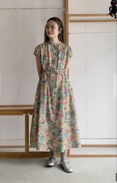 l'atelier du savon ●生い茂る野原のプリント　ワンピース