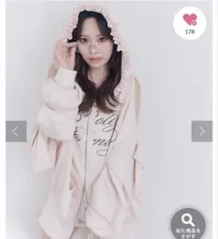 OLIVE des OLIVE リボンビッグパーカー ピンクのサムネイル
