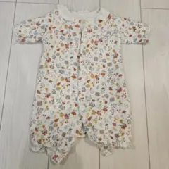 花柄ロンパース 60-70cm コットン100%
