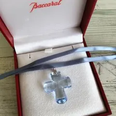 Baccarat クロス ネックレス ライトブルー クリスタル エデンのサムネイル