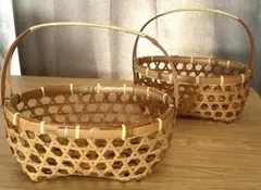 手付きかご2個セット