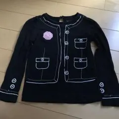 babyGap 黒　だまし絵　長袖 トップス 110cm