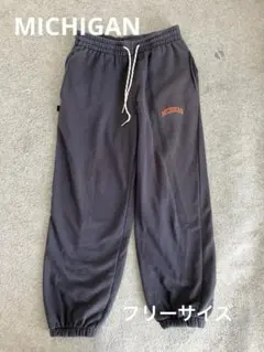MICHIGAN ダークブルージョガーパンツ