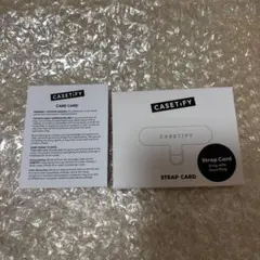 新品未開封　ケースティファイ　ストラップカード　グレーゴールド