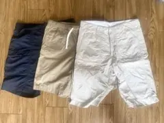 ショートパンツ 3枚セット Mサイズ 無印×2、ユニクロ×1のサムネイル