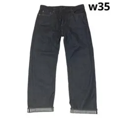 UNIQLO 赤耳セルビッジ レギュラーフィットジーンズ W35 ユニクロデニム