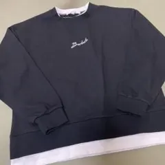 重ね着風トレーナー サイズ150 黒