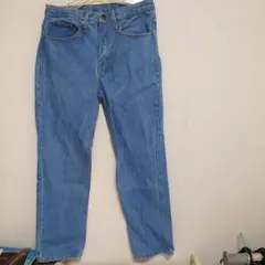 【未使用】ストレートデニム ライトブルー ウエスト79cm 股下72