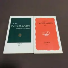 アメリカ黒人の歴史　2冊セット　上杉忍　本田創造　中公新書　岩波新書