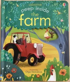 Peep Inside the Farm Usborne 英語仕掛け絵本 正規品