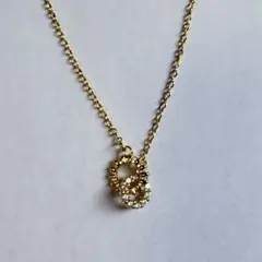 ゴールドメッキクリスタル風ネックレス