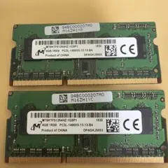 Micron PC3L-14900S 4GB メモリ 2枚セットのサムネイル