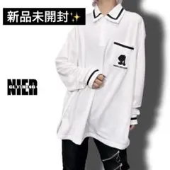 NieR 襟付きBLACK LINE UNISEX PULLOVER