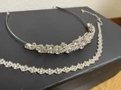 ブライダルアクセサリーセット（ティアラ・ネックレス・イヤリング）