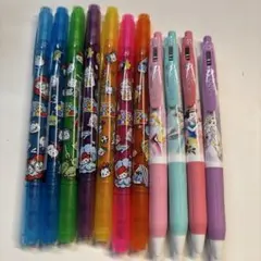 サラサ カラーボールペン＆ボールペン　11本セット　ディズニー　まとめ売り