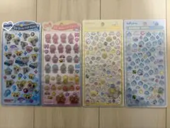 ボンボンドロップシール　しずくちゃん　うるちゅる　モンチッチ　パワパフ