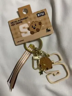 BT21 SHOOKY メタルアルファベットキーチェーン S