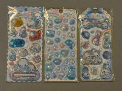 【正規品】　ぷくぷくあわわちゃん　ウォーターシール　3枚セット　新品未開封品