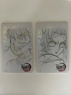 鬼滅の刃 ムービーチケット風カード 胡蝶しのぶ&栗花落カナヲ セット