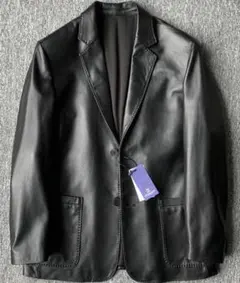 ブラックレザーブレザー　シープスキン　Ｌ