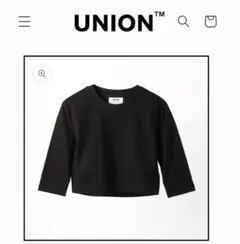 【新品】UNION Half-Sleeve Top ブラック
