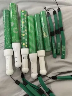 緑色ペンライト 6本セット バレットトレインストラップ付き