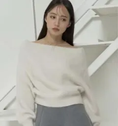 フォックスアルパカオフショルプルオーバー snidel