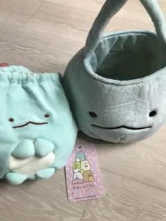 すみっコぐらし とかげ まんまポーチ 手提げ セット