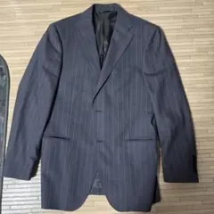 【美品】 DURBAN グレー ストライプ スーツ セットアップ A5 Mサイズ