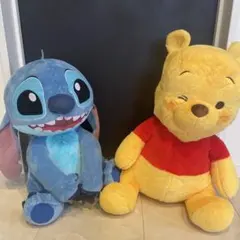 スティッチ & くまのプーさん ぬいぐるみセット
