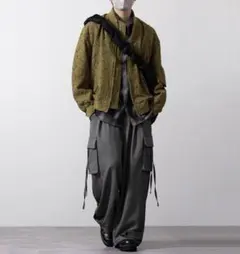 美品 クレイル パラシュートパンツ ミリタリー ワイドパンツ