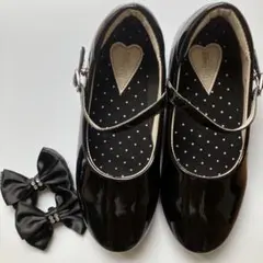 黒いバレエシューズ 21cm