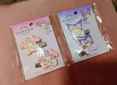 ２点セット　ヘアクリップ　マイメロ　クロミ①