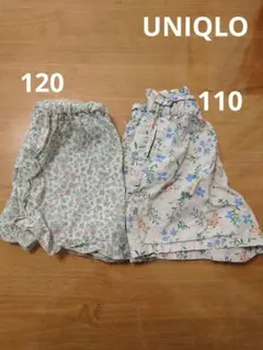 UNIQLO　花柄ショートパンツ　110 120 西松屋