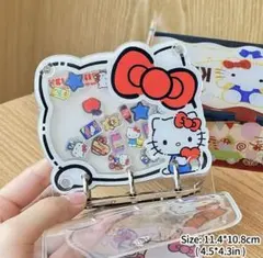 ハローキティ シャカシャカ　シール手帳　カードホルダー　アクリル　未使用