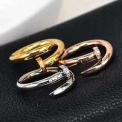 アム1号様ピンク9号 釘リング サージカルステンレス 人気 可愛い お洒落