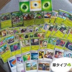 ポケカ　草タイプ　まとめ売り　キラ　RR　デッキ　エネルギー　ニンジャスピナー