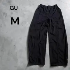 【A84】GU イージーパンツ M ブラック ストリート カジュアル 古着