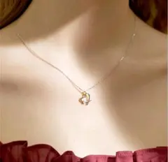 シルバー ハート型 ペンダントレディース ネックレス