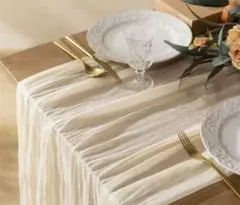 ウェルカムスペース　くすみベージュ 結婚式　ウェディングテーブルクロス