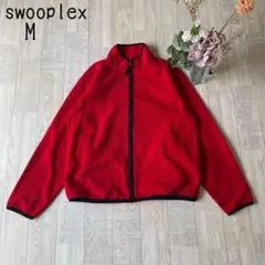 【swooplexスープレックス】フリースフルジップジャケット　男女兼用　赤　M