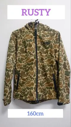 RUSTY 迷彩柄 フリースジャケット160