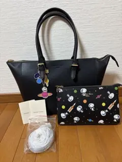 サマンサタバサ×スヌーピー】限定コラボ かごバッグ トートバッグ 巾着