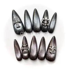 現品 ネイルチップ シズルニルック 地雷系 y2k ギャル マグネット　クロス