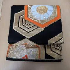 美しい袋帯 幾何学模様 花柄