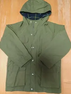 GAP KIDS フード付きアウター 130 オリーブグリーン ナイロンコート