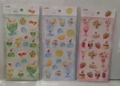 セリア　クリームソーダ　シール　ステッカー