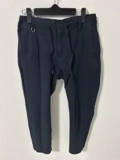 ナノユニバース　ネイビー イージースラックス　パンツ　Sサイズ　送料無料