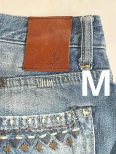 ANTGAUGE アントゲージ ダメージ刺繍 ジーンズ デニム M